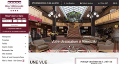 Desktop Screenshot of hotelrimouski.com